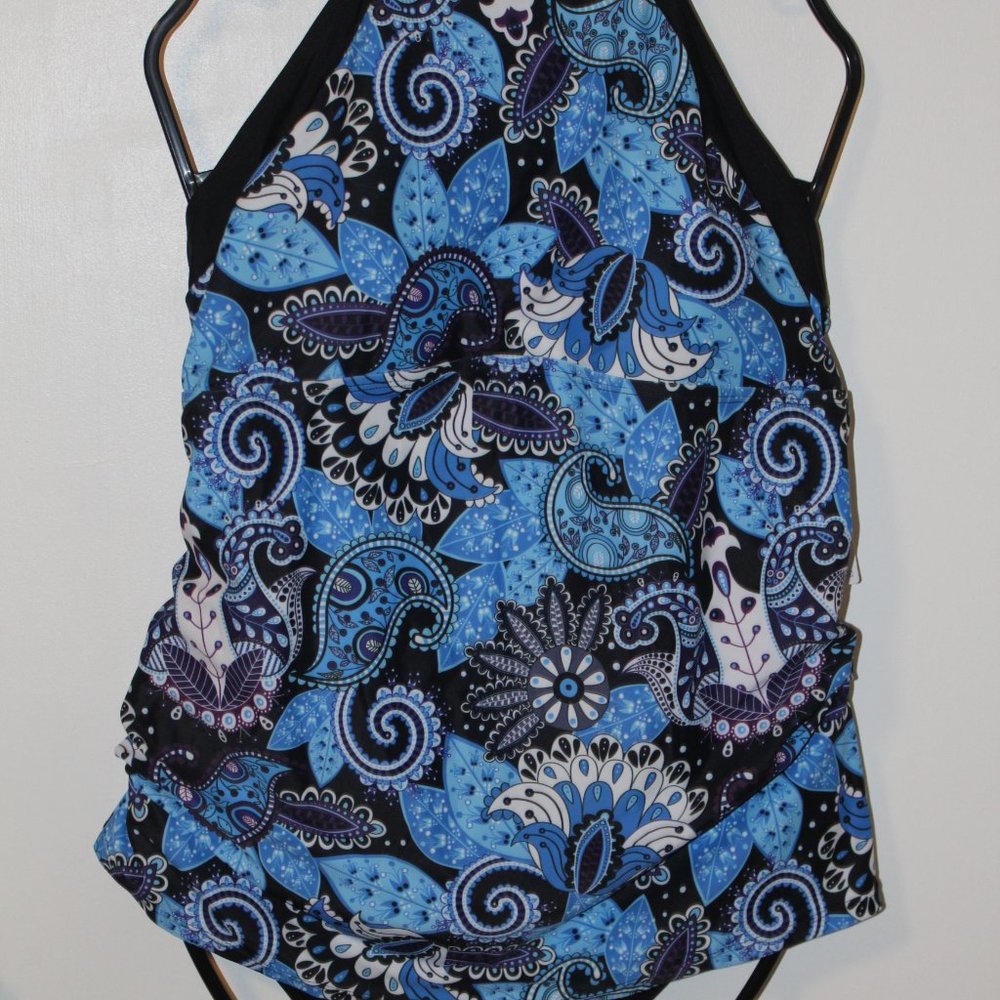 SOCIALA Women's Tankini Set Tribal Swimsuits Two Piece Bathing Suits - Size 2XL